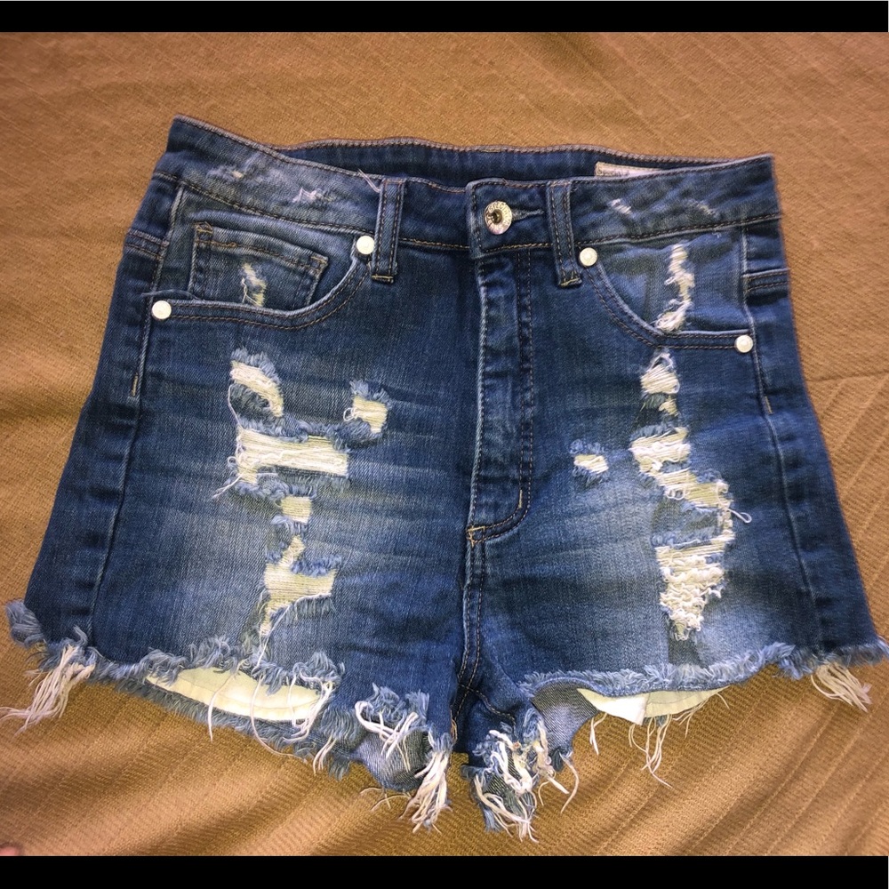 Denim shorts